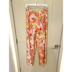 Floral Print Wide Leg Pants